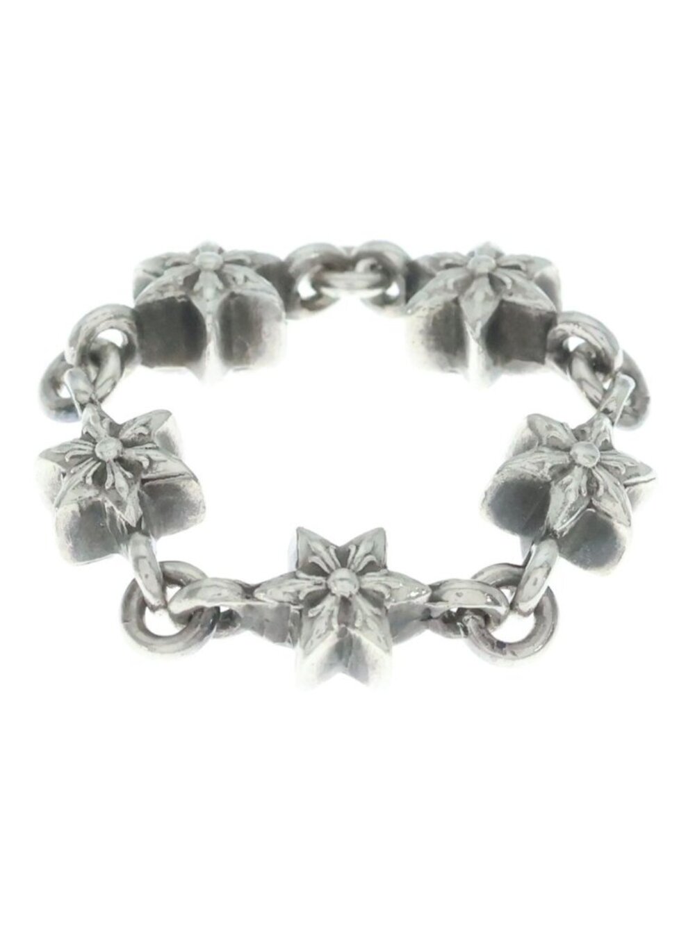 Chrome Hearts Chain Tny Star Thai Nice Ring Silver